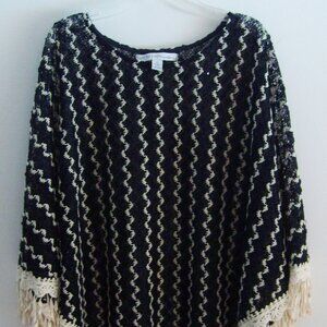 Shaw with fringe & sequins